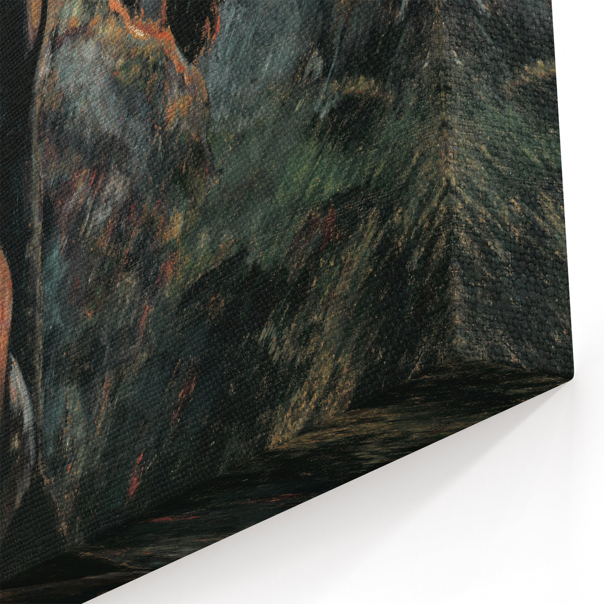 Contemplative Figure Wall Art - Dark Modern Expressionist Decor