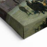 Urban Cityscape Wall Art - Gritty Tenement Scene with Industrial Charm