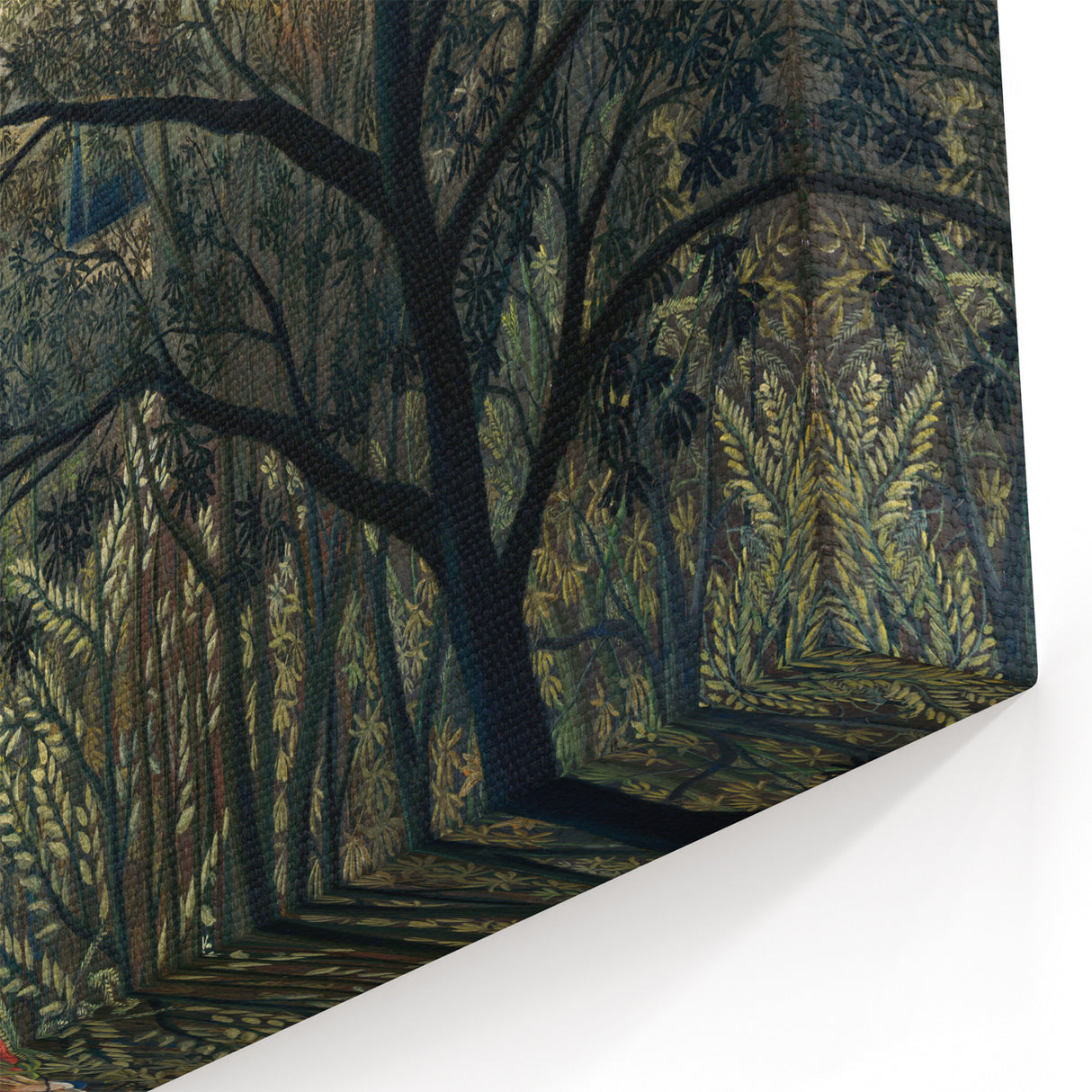 Romantic Forest Scene Wall Art - Enchanting Rendezvous in Nature Decor