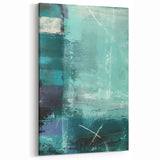 Modern Strokes and Lines Abstract Art – Geometric Line Art Canvas Print