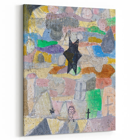 Abstract Star Wall Art - Playful and Textured Modern Expressionist Decor