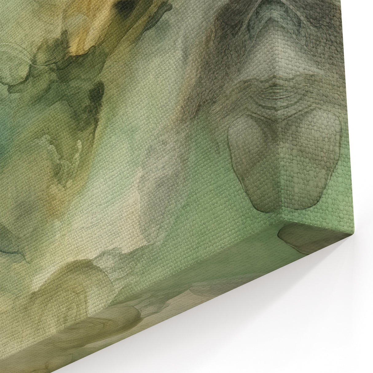 Nature-Inspired Strokes and Lines Abstract Art – Spring Meadow Canvas Print