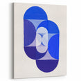 Geometric Blue Abstract Wall Art - Modern Minimalist Decor for Home