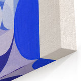 Geometric Blue Abstract Wall Art - Modern Minimalist Decor for Home