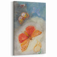 Whimsical Butterfly Wall Art - Dreamy Pastel Nature Decor with Flowers