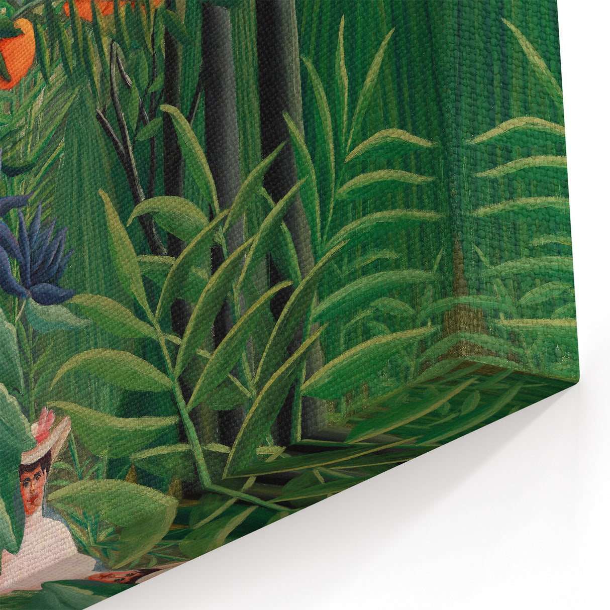Exotic Forest Wall Art - Rousseau’s Vibrant Jungle Scene with Woman Decor