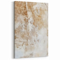 Vintage Charm Abstract Strokes Art – Beige and Brown Textured Canvas Print
