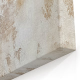 Vintage Charm Abstract Strokes Art – Beige and Brown Textured Canvas Print