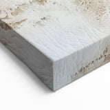 Vintage Charm Abstract Strokes Art – Beige and Brown Textured Canvas Print