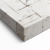 Elegant Rose Abstract Strokes Art – Red, Gold, and White Geometric Print