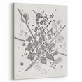 Modern Wall Art - Abstract Black & White Geometric Print for Bold Decor