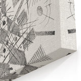 Modern Wall Art - Abstract Black & White Geometric Print for Bold Decor