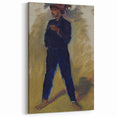 Modern Wall Art - Expressive Portrait of Groom Standing for Stylish Decor