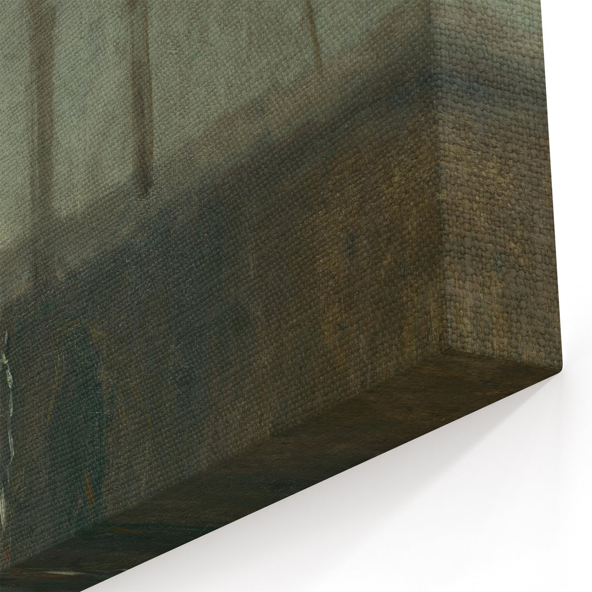 Modern Wall Art - Atmospheric Landscape with Rider for Tranquil Decor