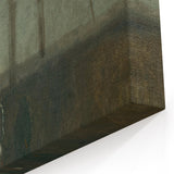 Modern Wall Art - Atmospheric Landscape with Rider for Tranquil Decor
