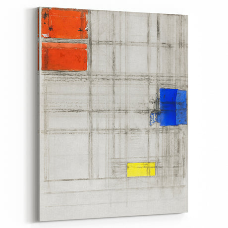 Modern Wall Art - Abstract Geometric Composition Print for Bold Decor