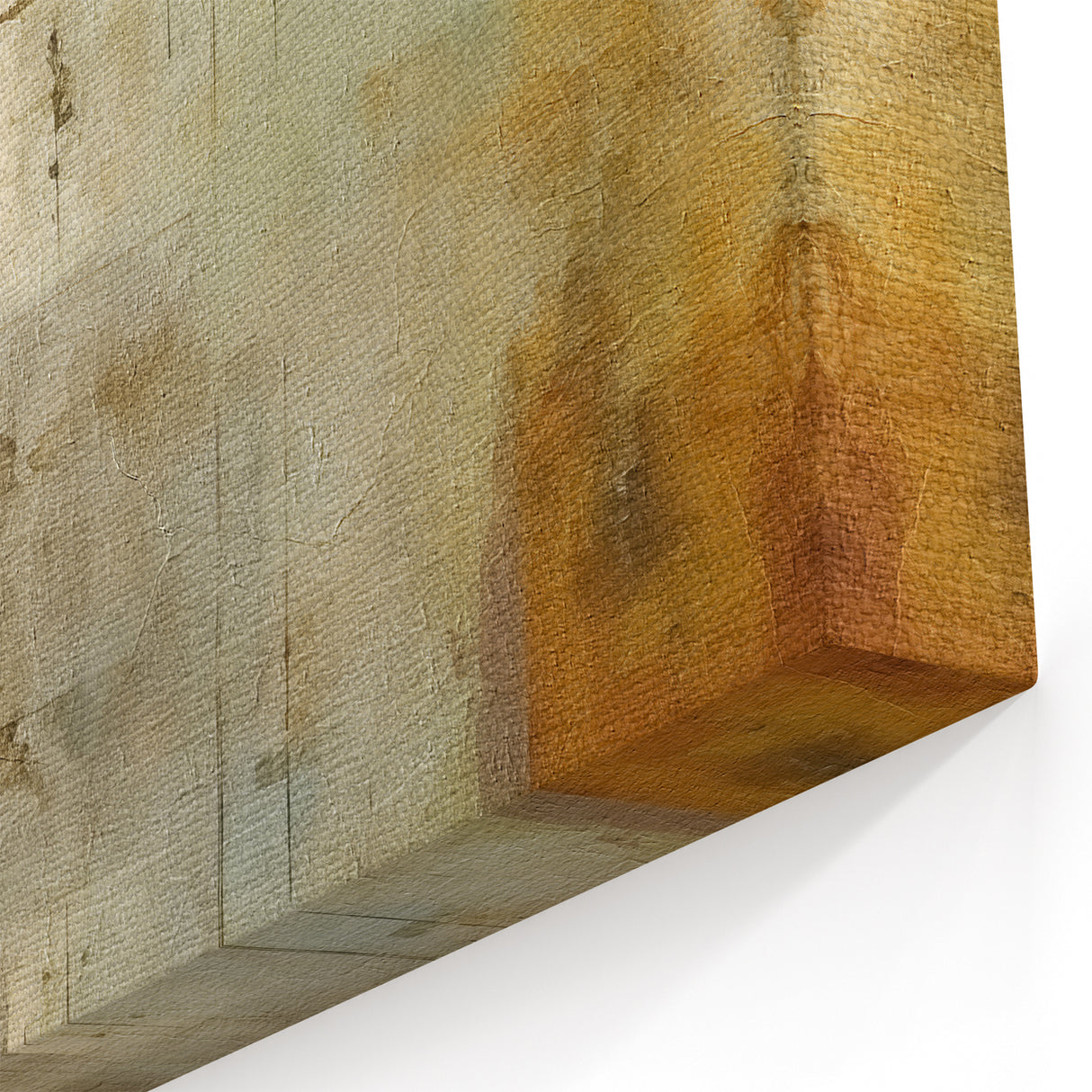 Abstract Line Art in Earth Tones - Strokes and Lines Canvas Wall Art