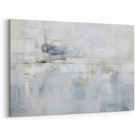 Minimalist Strokes Art in Soft Grays - Contemporary Line Canvas