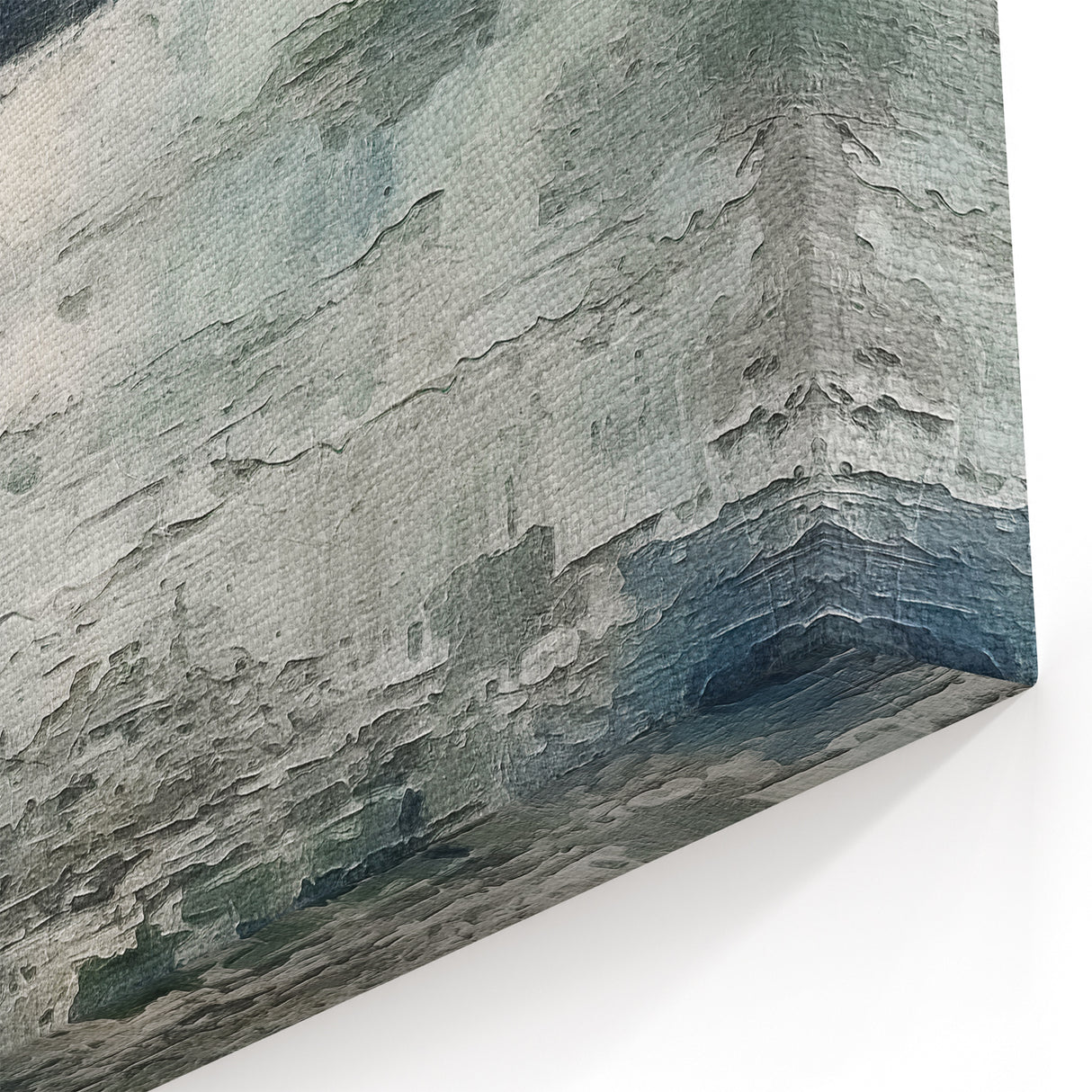 Textured Seascape Abstract Art - Ocean Breeze Canvas Wall Decor