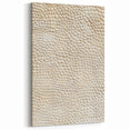 Textured Pebble Abstract Art - Cream and Beige Tactile Canvas Print