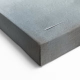 Minimalist Seascape Abstract Art - Calm Blue and Gray Horizon Print