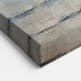 Textured Seascape Canvas Art - Tranquil Blue and Beige Ocean Print