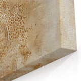 Organic Textured Abstract Art - Beige and Cream Natural Canvas Print