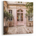 Vintage French Door Wall Art - Parisian Doorway Canvas Print