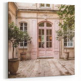 Vintage French Door Wall Art - Parisian Doorway Canvas Print