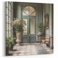 Elegant French Door Canvas Print - European Doorway Wall Art