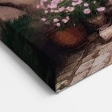 Charming French Door Canvas - Parisian Doorway Floral Wall Art