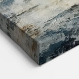 Misty Abstract Line Art - Coastal Serenity Canvas Print