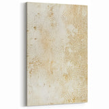 Textured Abstract Line Art - Earthy Beige Canvas Print