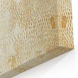 Textured Abstract Line Art - Earthy Beige Canvas Print