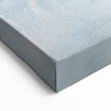 Ethereal Abstract Line Art - Misty Blue and White Canvas Print