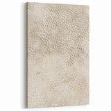 Textured Abstract Line Art - Beige and Cream Organic Canvas Print