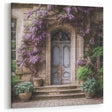 Wisteria Covered French Door Canvas - Vintage Parisian Floral Art