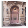 Ornate Rose Door Canvas Print - Vintage Parisian Entrance Art