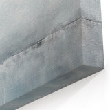 Minimalist Line Art Canvas - Pale Blue and Gray Abstract Strokes