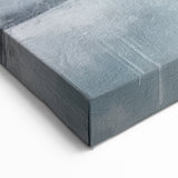 Minimalist Line Art Canvas - Pale Blue and Gray Abstract Strokes