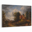 Rustic Realism Art Print of Countryside Cottage and Farm Landscape