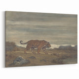 Majestic Realism Art Print of a Tiger in Nature’s Landscape