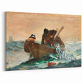 Dynamic Realism Art Print of Fishermen at Sea with Herring Net Catch