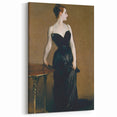 Elegant Realism Art Print of Madame X in Classic Black Evening Gown