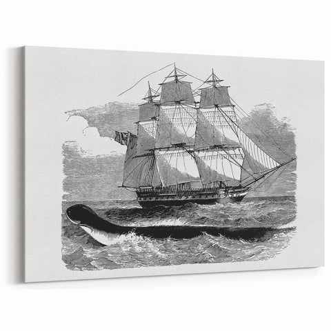 Majestic Realism Art Print of H.M.S. Daedalus and Sea Serpent – Classical Nautical Wall Art