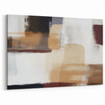 Geometric Line Art in Earth Tones - Modern Strokes Abstract Canvas