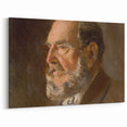 Realistic Wall Art - Portrait Study of an Elderly Man in Classical Realism