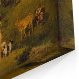 Classical Realism Painting - Young Ladies in Countryside Scene by Courbet