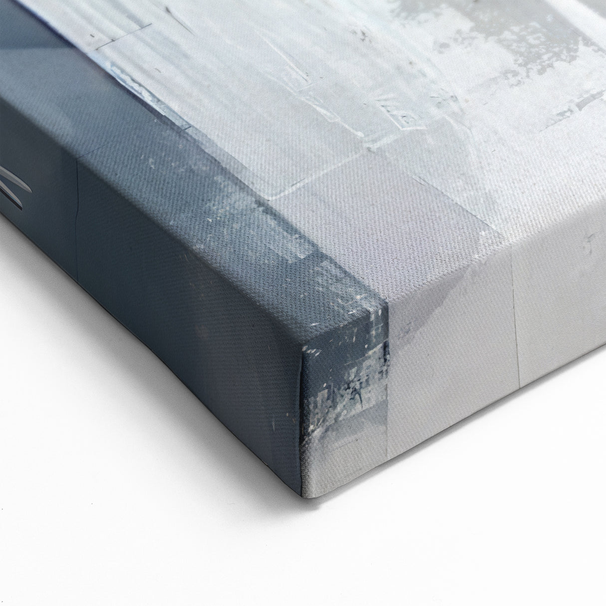 Gray and Mustard Abstract Line Art - Bold Strokes Canvas Print