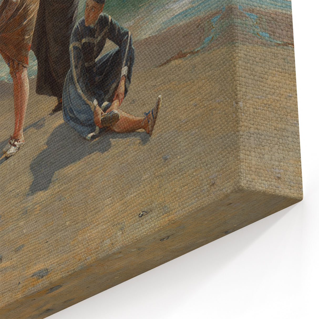 Realism Art Print - Beach Scene by Winslow Homer, Coastal Painting